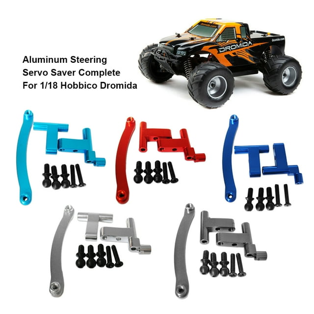 Baohd Aluminum Alloy Steering Servo Saver Complete For 1/18 Hobbico Dromida Precision Red 1Set