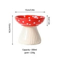 thumbnail image 3 of Hamster Ceramic Food Bowl - Non-Slip Small Pet Dish for Hamsters, Chipmunks, Squirrels, Rabbits - 300ml Capacity, Compact 5.6x5.9x4.7inch - Durable Feeding Container for Cage Accessories, 3 of 4