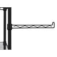thumbnail image 2 of HSS Steel Wire Shelf Swing Bar 15" Length, Fits 1" Pole Diameter Black 4-Pack, Hardware, 2 of 4