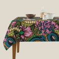 thumbnail image 3 of Wukai Snake And Flower Waterproof Tablecloth for Kitchen Dining, Fits Square Tables for 2-4 Seats -54"x54", 3 of 7