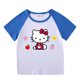 thumbnail image 3 of Hello Kitty-Conjunto de Top cómodo de algodón para bebé, pantalones calientes de moda para niña, ropa de dos piezas de manga corta con dibujos animados bonitos, 3 of 5