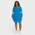 thumbnail image 4 of Women's WEAR by Erin Andrews Blue Detroit Lions Hoodie Dress, 4 of 5