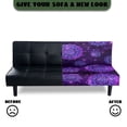 thumbnail image 5 of SCRAWLGOD Galaxy Mandala Print Armless Sofa Slipcover with Elastic Bottom Washable Sofa Slipcover Breathable Stretch Couch Cover Anti Wrinkle for kids, 5 of 9
