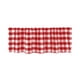 thumbnail image 2 of Cortina con visillo de ventana a cuadros, bolsillo para barra | Estilo cabaña con cuadros en rojo, negro y blanco | Poliéster bloqueador de luz | Cocina y sala de estar | 15"x55" | Panel único para, 2 of 6