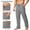 Dark Gray, variant on Men's Cotton Yoga Sweatpants Athletic Lounge Pants Open Bottom Casual Relaxed Fit Jersey Pants for Men with Pockets Size S-2XL Navy