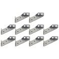 thumbnail image 2 of 10pcs Stainless Steel Angle Code Corner Braces Trapezoid Angle Shelf Brackets, 2 of 8