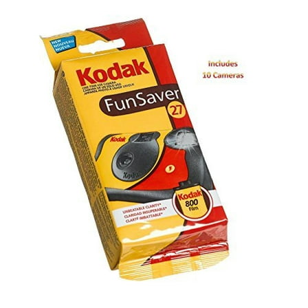 Kodak Fun Saver with Flash and ISO 400 27 Exposures, (10 Pack)