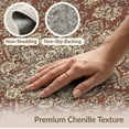 thumbnail image 6 of ODIKA Antique Faded Terracotta Cream Floral Central Motif Framed Design for Dining Room, Large Office, Lounge, Non-Slip Chair-Friendly, 6 of 7