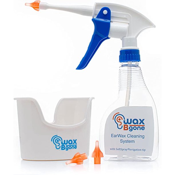 WaxBgone Ear Wax Removal Essentials Kit with SoftSpray Tips