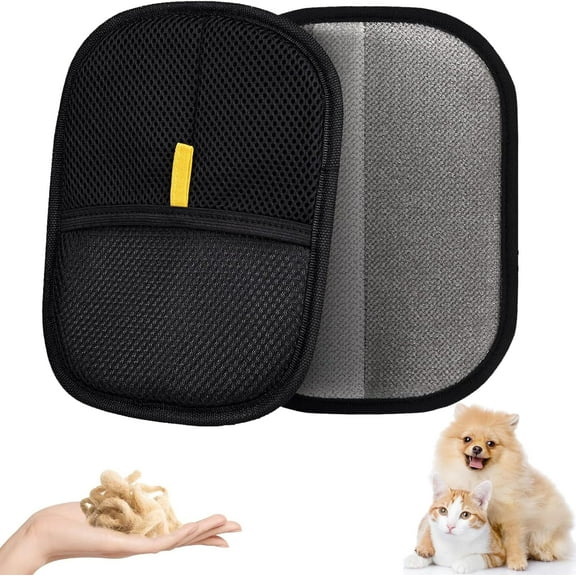 2025 Upgrade Pet Hair Remover Electrostatic Gloves, Reusable Pet Hair Removal Glove, Cat & Dog Hair Removal Tool for Couch, Furniture, Carpet, Car Seat, Pet Grooming