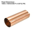 thumbnail image 2 of Copper Sheet Roll, Metal Foil Plate 1000mm x 150mm x 0.2mm, 1 Pack, 2 of 5