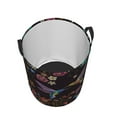thumbnail image 3 of Goofa Humming Bird Printed Circular Hamper,Laundry Basket with Handles,Storage Baskets Foldable,Large Capacity Laundry Hamper-Small, 3 of 8