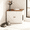 Brown and Rustic White, variant on LEDREM Cat Litter Box Furniture Enclosure, Multi-Functional Hidden Washroom with Removable Divider for Indoor Cats,L, Rustic Brown