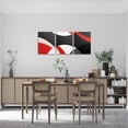 thumbnail image 2 of Hieng Kids Red Black White Wall Paintings Abstract Canvas Wall Hieng for Living Room Bedroom Boys Girls Modern Abstract Hieng Posters Pictures Bathroom Wall Decor Modern Hiengwork, 2 of 6
