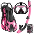 thumbnail image 1 of Equipo de Snorkel 3 en 1 para Adultos con Máscara, Aletas y Tubo de Respiración, 1 of 7