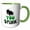 Green/White, variant on 3drose, Image of Words You Stink with Skunk Picture, 11oz Two-tone Green Mug