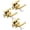 Gold - Entry Door Lever Keyed Alike, variant on 3 Pack Brushed Gold Entry Door Levers with Lock and Key, Satin Brass Entrance Door Handles, for Exterior or Interior Doors, Bedroom, Office, Hotel (Each with 3 Keys)