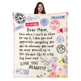 thumbnail image 1 of Manta de franela Blanket Joiedomi Mom Letter 127 x 152 cm, 1 of 8