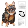 thumbnail image 3 of Fotbe Floral Fox Sudadera con Estampado para Perros Pequeños – Suéter con Capucha para Mascotas, Tela Suave de Forro Polar con Bolsillo-XX-Large, 3 of 7