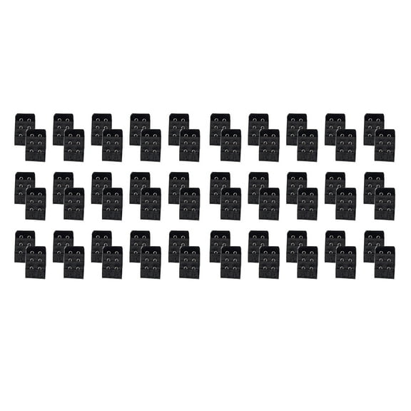 Two-Hook Bra Band Extender Bulk Pack (30, Black) by More of Me to Love