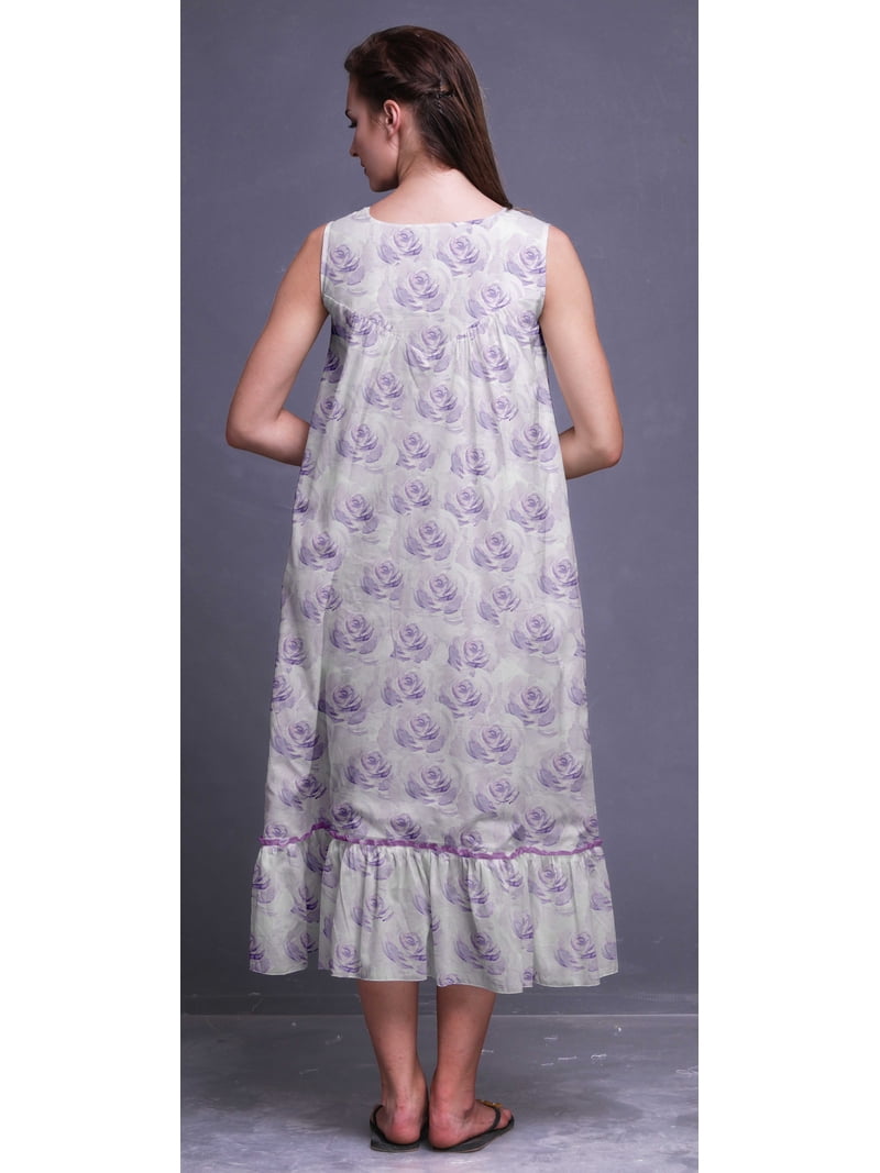 night dress maxi cotton maxi nighty dress for women HARGUN NIGHT WEAR Frock Style Cotton Nightgown for Women | Pure Cotton Nighty/Maxi for Women