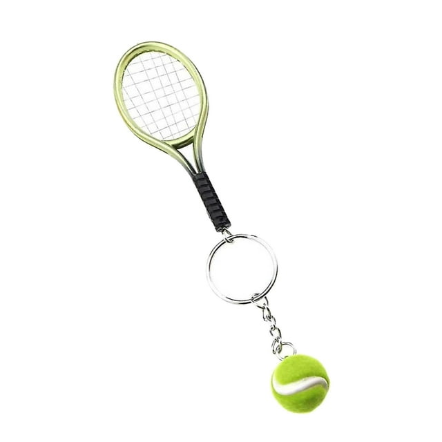 Herramientas y mejoras para el hogar Llavero de mini raqueta de tenis Llavero de mini raqueta de tenis simulado Regalo de equipo deportivo Un helicóptero