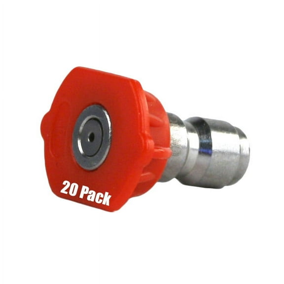 20 Pack Erie Tools Pressure Washer 1/4" Quick Connect 0 Degree 5.5 Nozzles