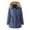 Navy, variant on Baberdicy Lady's Coat Women's Winter Coat Hooded Warm Quilted Thicken Jacket with Trim Plus Size Tops Black