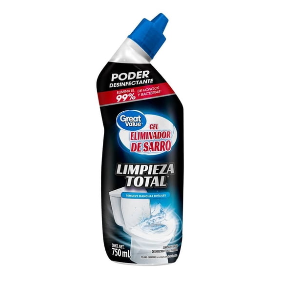 Limpiador líquido Great Value para sanitario quita sarro 750 mL