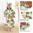 thumbnail image 4 of joogoo Wearable Blanket Hoodie for Cherry Fruit Flannel Sherpa Pocket 3-14 YR S, 4 of 7
