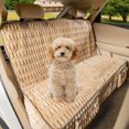 thumbnail image 1 of Funda de asiento de coche para perros YOVEEKLE, suave, impermeable, de franela de felpa, 1 of 7