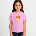 thumbnail image 2 of Girls Graphic Tees Cute Tiger Cub Kids T Shirt Sweet Animal 100% Cotton Short Sleeve Soft Tops 4-13Y, 2 of 5