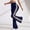 *Navy, variant on ClodeEU Women's High Waisted Flare Yoga Pants with Contrast Side Stripes, Loose Sweatpants for Workout Navy,Womens Plus XL