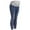 Light Blue, variant on HAOTAGS Women's Maternity Jeans Over The Belly Slim Stretchy High Waist Denim Skinny Pants with Pockets Dark Blue Size M