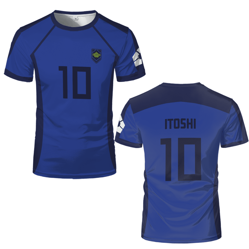 Blue Lock Anime T Shirts 2024 Summer Mens Short Sleeved Cartoon