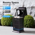 thumbnail image 3 of Outdoor Trash Can, Commercial Garbage Bin, Heavy Duty Industrial Yard Garage Waste Container, 3 of 14
