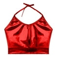 thumbnail image 4 of Bmisegm Tank Tops For Women Elegant Neck Tie Strap Sleek Sleeveless Camisole Regular Fit Waist Length For Casual Wear Summer Tops For Women Red_001 XL, 4 of 5