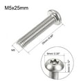 thumbnail image 2 of Unique Bargains M5x25mm Torx Security Machine Screw 304 Stainless Steel 20Pack, 2 of 5