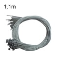 thumbnail image 4 of pitrice Pack of 10 Bike Shift Line Stainless Steel Brake Speed Inner Wire Core Fixed Mountain Cable Bicycle Galvanization Folding Type 1, 4 of 8