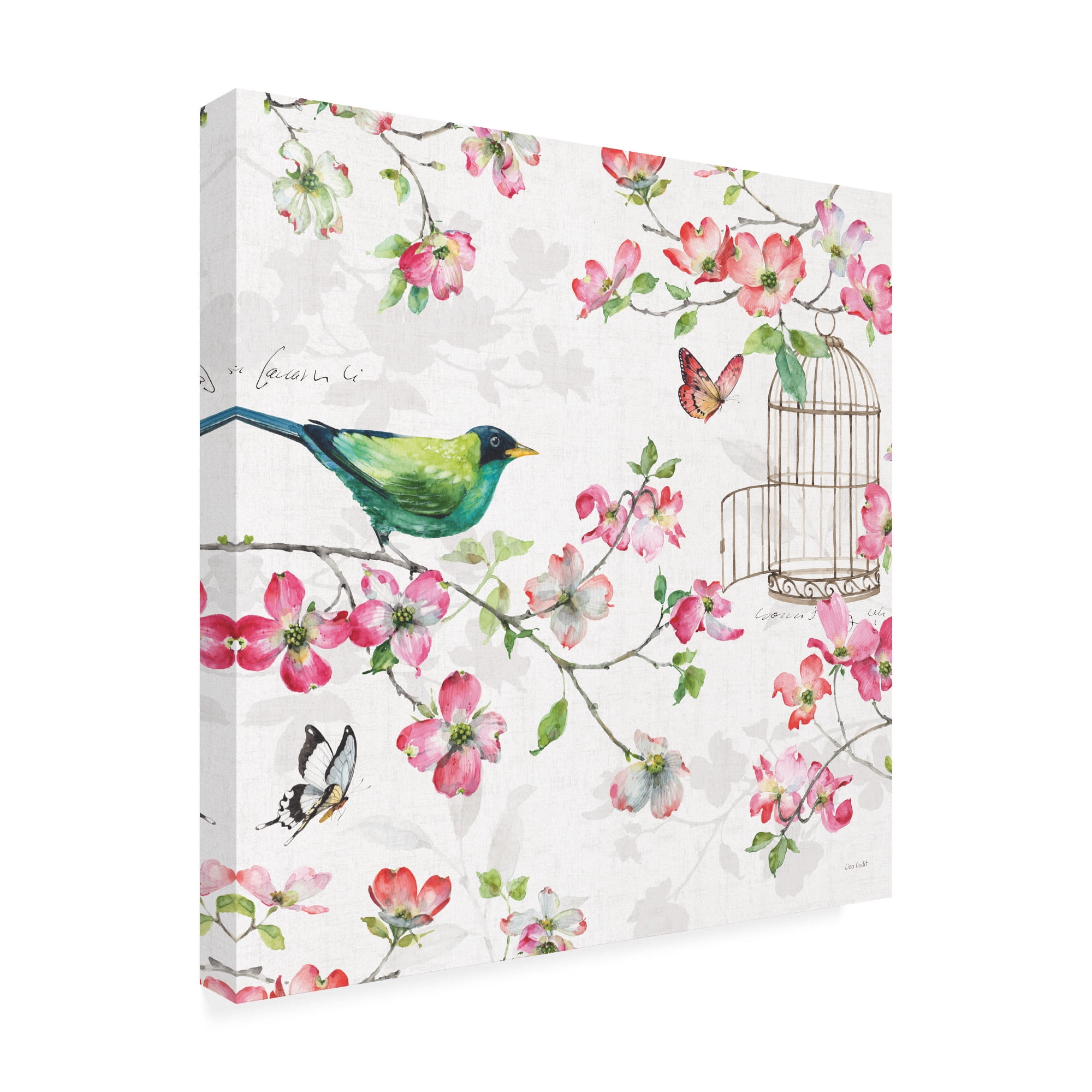 Trademark Fine Art 'Dogwood Garden IV' Canvas Art by Lisa Audit