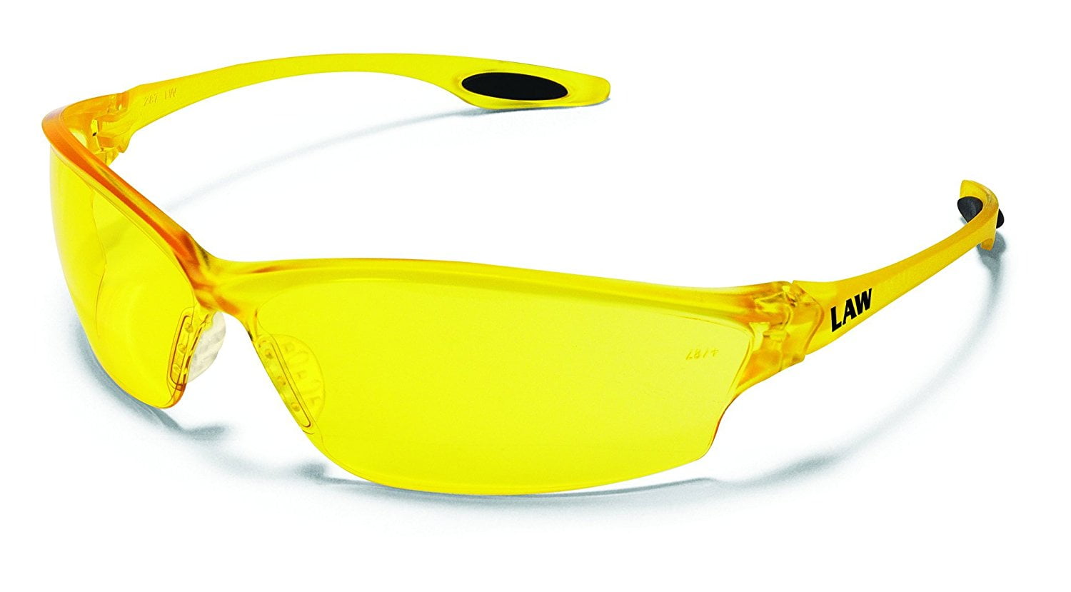 Crews LW214 Law 2 Safety Glasses Polycarbonate Amber, 1 Pair, Law 2