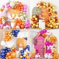 thumbnail image 2 of Orange Balloon Chain Package Birthday Party Graduation Decoration Arch Scene Atmosphere Layout, 2 of 8