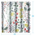 thumbnail image 3 of Coolmade Fabric Shower Curtain, Flower Nordic Chic Polyester Bath Curtain Set with Hooks, Decorative Heavy Weighted 72-inch Bathroom Curtains, 3 of 9