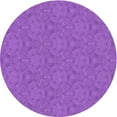thumbnail image 1 of Ahgly Company Indoor Round Patterned Heliotrope Purple Area Rugs, 6' Round, 1 of 1