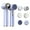 purple, variant on LEEYNEER Rechargeable Multifunction Exfoliator Scrubber Facial Massager Cold And Hot Compress Electric Facial Spin Cleansing Brush Set