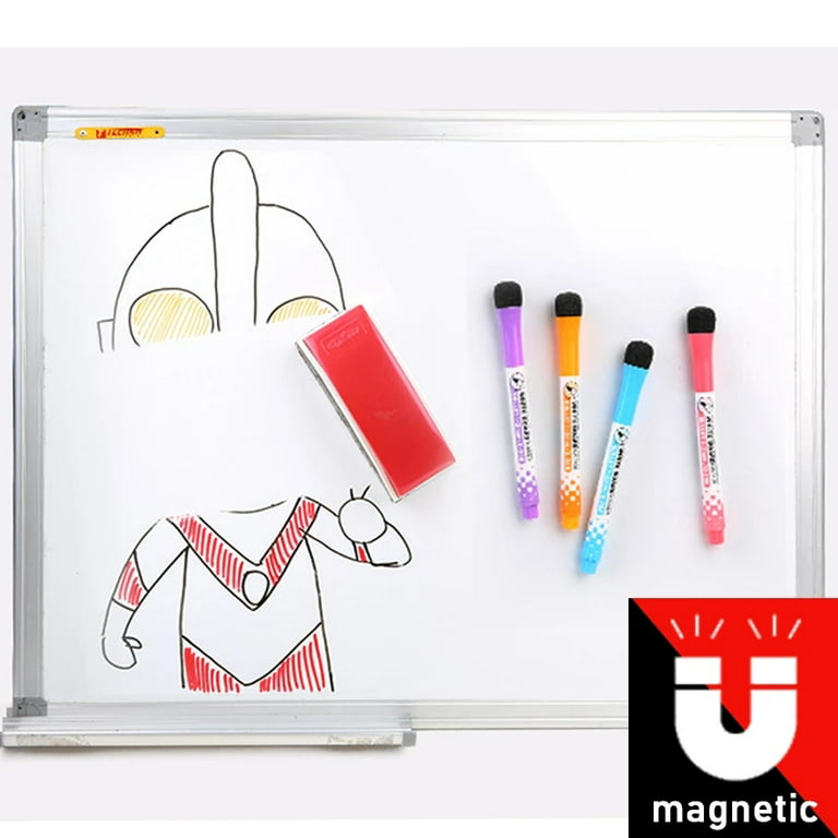 Jr.White JR20210220001US Magnetic Dry Erase Markers Fine Point Tip, 12  colors White Board Marker with Eraser cap, Low Odor Whiteboard Thin for Kids  Teach
