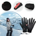 thumbnail image 4 of USB Heating Gloves with Touchscreen Function, Warm Fleece Lining, Anti-Slip Grip for Cycling Skiing Hiking, Rechargeable Hand Warmer, 4 of 9