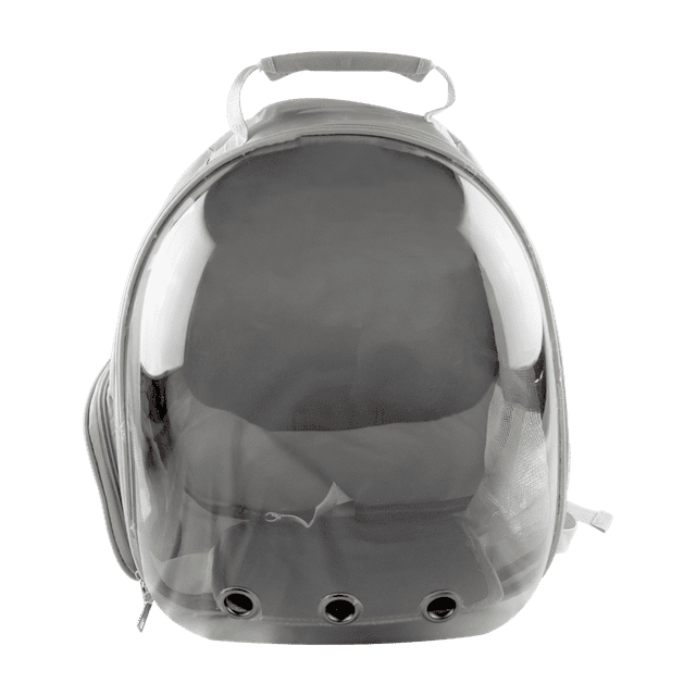Fancy Pets Mochila transparente para mascotas, perros, gatos o roedores de viaje gris Fancy Pets Back Pack Viaje Gris