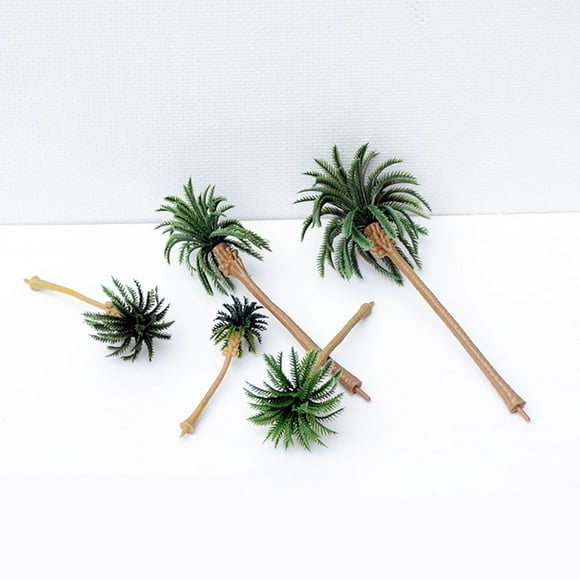 10Pcs Mini Artificial Coconut Palm Trees Model DIY Landscape Layout Accessory