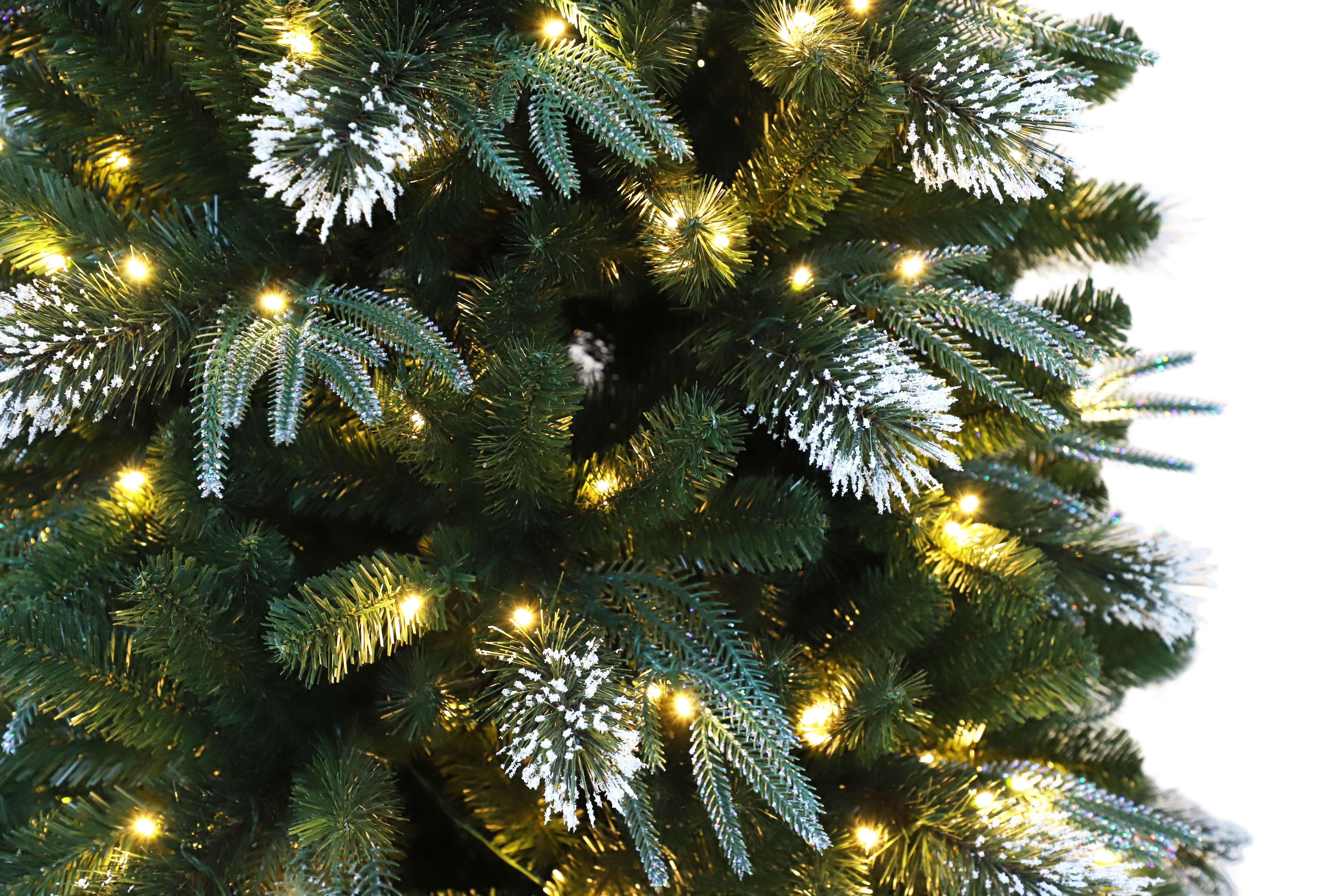 7 Foot Frost Kissed Spin Pine Christmas Tree Display